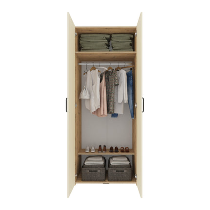 Set dormitor Malmo V15, Pat 200 x 160 cm, Stejar Artisan/Argila