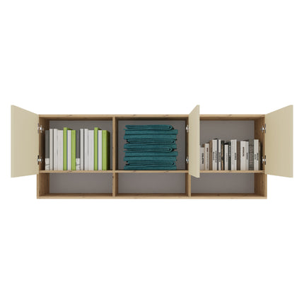 Set dormitor Malmo V6, Pat 200 x 160 cm, Stejar Artisan/Argila