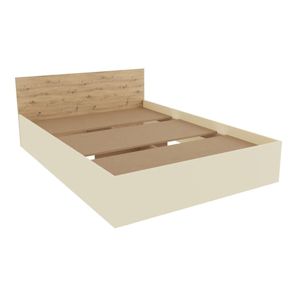 Set dormitor Malmo V11, Pat 200 x 140 cm, Stejar Artisan/Argila