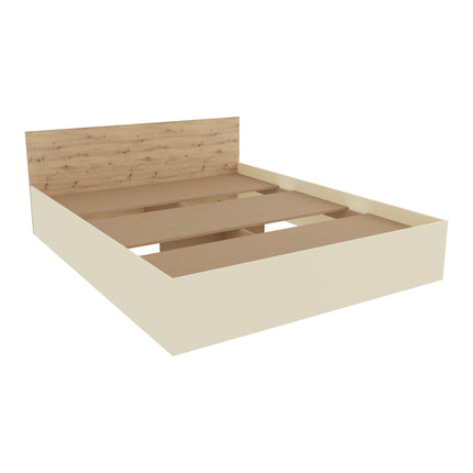 Set dormitor Malmo V2, Pat 200 x 160 cm, Stejar Artisan/Argila