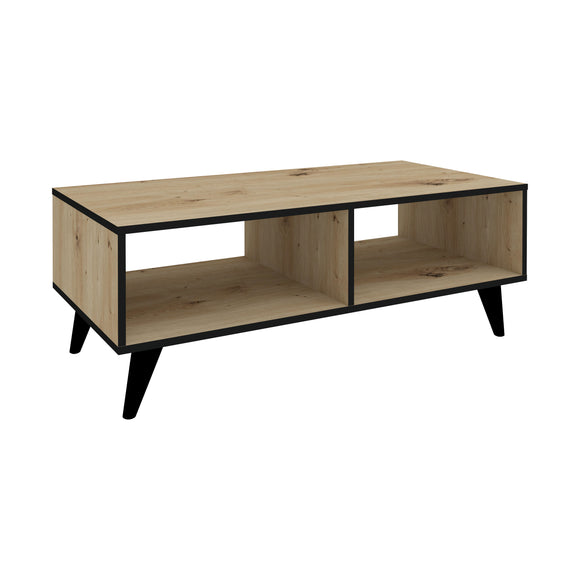 Masuta Cafea Melo, Stejar Artisan/Negru, 110 x 50 x 40 cm