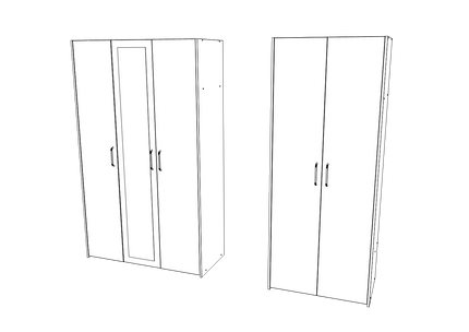 Dressing Malmo V2, Stejar Alb/Antracit, L 201 cm