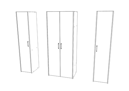 Dressing Malmo V4, Stejar Alb/Antracit, L 165 cm