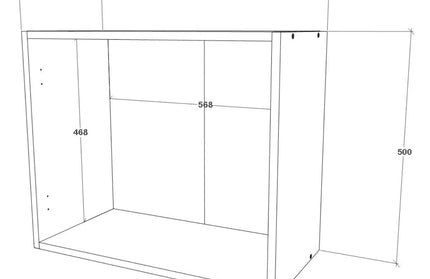 Corp Superior Hota Nevada, Bej Cashmere/Alb, 60 x 31 x 50 cm