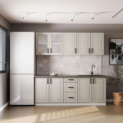 Set Bucatarie Nevada, Bej Cashmere/Alb, L 200 cm