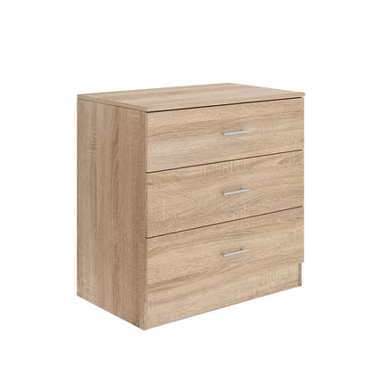 Comoda Remi, 3 Sertare, Stejar Sonoma, 80 x 48 x 80 cm
