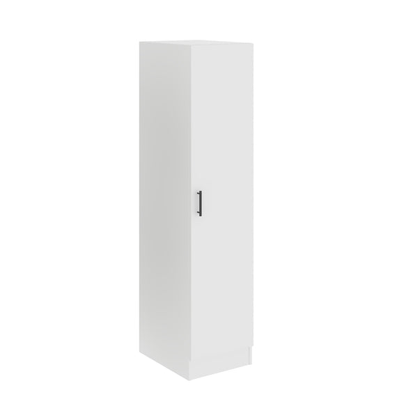 Dulap Remi, O Usa, cu polite, Alb, 40 x 51 x 170 cm