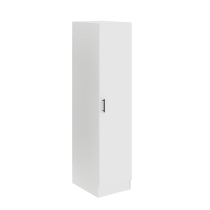 Dulap Remi, O Usa, cu polite, Alb, 40 x 51 x 170 cm