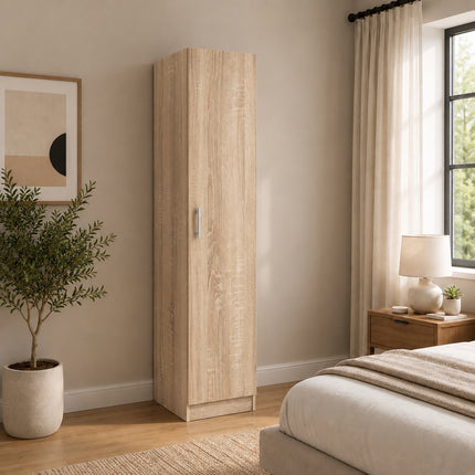 Dulap Remi, O Usa, cu polite, Stejar Sonoma, 40 x 51 x 170 cm