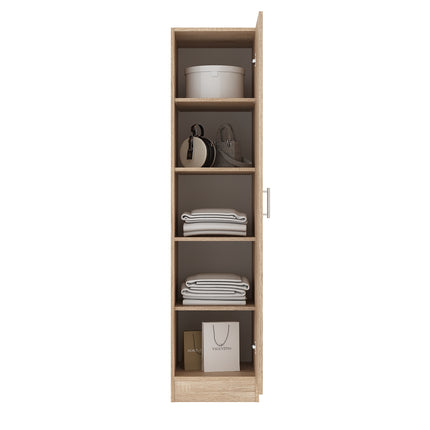 Dulap Remi, O Usa, cu polite, Stejar Sonoma, 40 x 51 x 170 cm