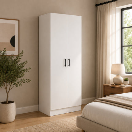 Dulap Remi, 2 Usi, Alb, 80 x 51 x 170 cm