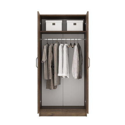 Dulap Remi, 2 Usi, Stejar Bronz, 80 x 51 x 170 cm