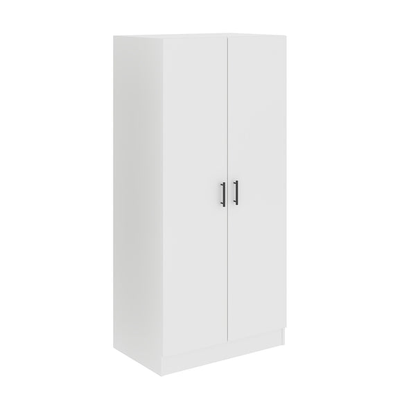 Dulap Remi, 2 Usi, cu polite, Alb, 80 x 51 x 170 cm