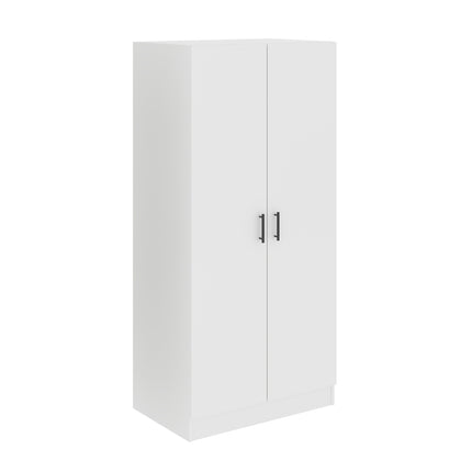 Dulap Remi, 2 Usi, cu polite, Alb, 80 x 51 x 170 cm
