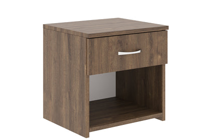 Set 2 Noptiere Remi, 1 Sertar, Stejar Bronz, 40 x 35 x 40 cm