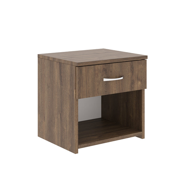 Noptiera Remi, 1 Sertar, Stejar Bronz, 40 x 35 x 40 cm