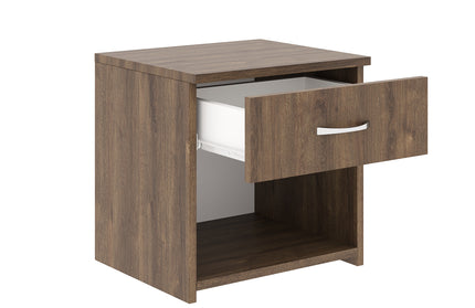 Set 2 Noptiere Remi, 1 Sertar, Stejar Bronz, 40 x 35 x 40 cm