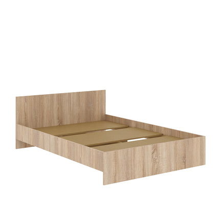 Pat Remi, 200 x 140 cm, saltea spuma inclusa, Stejar Sonoma