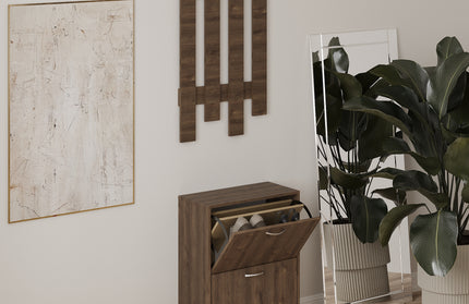 Pantofar Rin, 2 Usi, Stejar Bronz, 63 x 30 x 85 cm