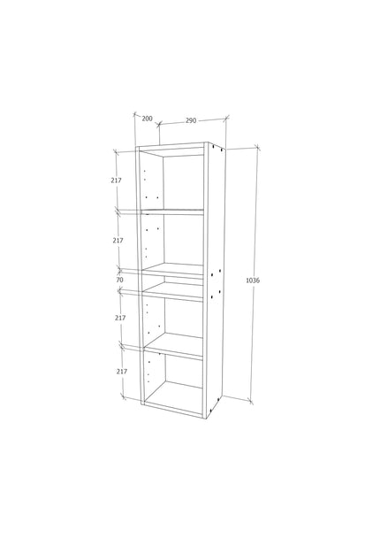Soldat Baie Zed, Suspendat, 2 Usi, Alb lucios/Alb, MDF, L 29 x l 22 x 104 cm