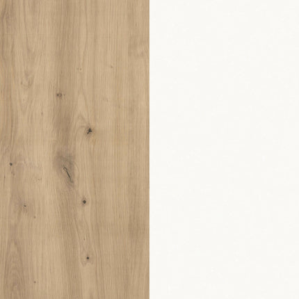 Insula Bucatarie Vigra, Stejar Artisan/Alb, 122 x 76 x 90 cm