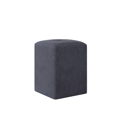 Taburet Tapitat Talin, Bleumarin, Stofa, L 35 x l 35 x H 45 cm