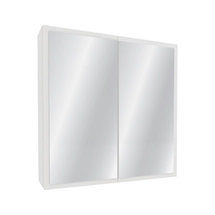 Corp Baie Teno, Suspendat, Alb, cu oglinzi, 60 x 13 x 60 cm