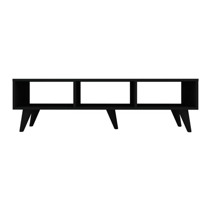 Comoda TV Tirro V1, Negru, 120 x 35 x 35 cm