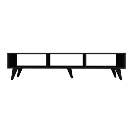 Comoda TV Tirro V2, Negru, 150 x 35 x 35 cm