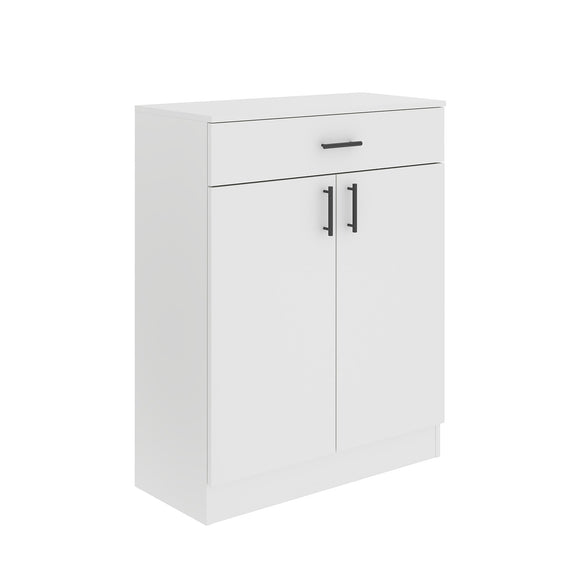 Comoda Tisa, 1 Sertar, 2 Usi, Alb, 80 x 35 x 100 cm