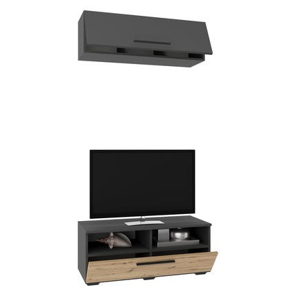 Living Kos V11, Antracit/Stejar Artisan, L 95 cm