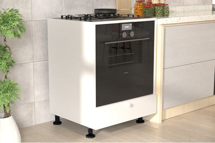 Corp Cuptor Yukon, Alb, 60 x 58 x 87 cm