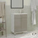 Corp Baie Zaria, 1 Sertar, 2 Usi, Gri Lucios/Alb, MDF, L 60 x l 35 x H 85 cm