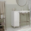 Corp Baie Zaria, 1 Usa, Alb lucios/Alb, MDF, L 30 x l 35 x H 85 cm