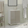 Corp Baie Zaria, 2 Usi, Gri Lucios/Alb, MDF, L 60 x l 35 x H 85 cm