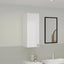 Corp Baie Zaria, Suspendat, 1 Usa, Alb lucios/Alb, MDF, L 30 x l 22 x H 72 cm