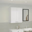 Corp Baie Zaria, Suspendat, 2 Usi, Alb lucios/Alb, MDF, L 60 x l 22 x H 72 cm