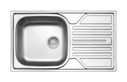 Chiuveta Deante LEGATO, 1 Cuva Universala, Inox Lucios, pe blat, 76 x 43.5 cm