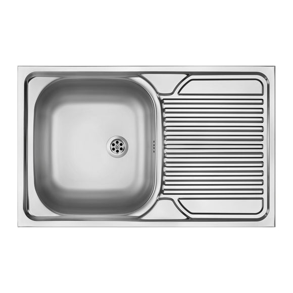 Chiuveta Deante TANGO, 1 Cuva Universala, Inox Lucios, pe masca, 80 x 50 cm