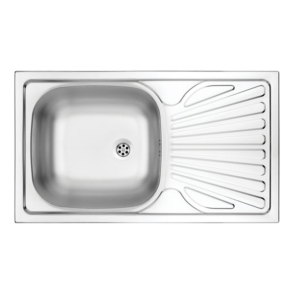 Chiuveta Deante TECHNO, 1 Cuva Universala, Inox Lucios, pe blat, 76 x 43.5 cm