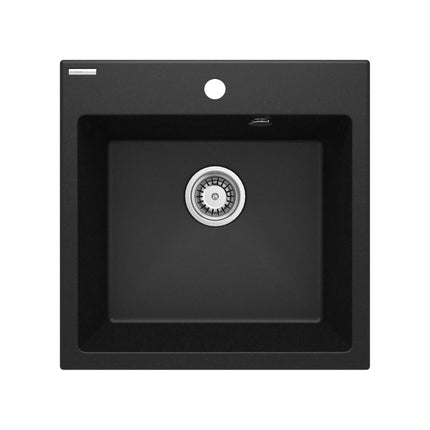 Chiuveta Deante EVORA, 1 Cuva Universala, Grafit Metalic, Granit, 50 x 50 cm