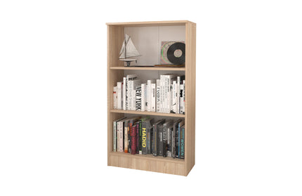 Biblioteca Flint, 2 Polite, Stejar Sonoma, 70 x 32 x 122 cm