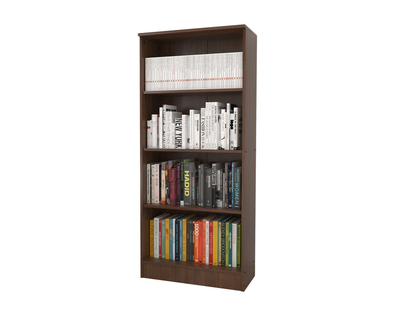 Biblioteca Flint, 3 Polite, Wenge, 70 x 32 x 159 cm