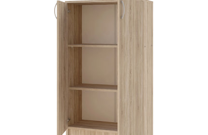 Biblioteca Flint, 2 Usi, Stejar Sonoma, 70 x 32 x 122 cm