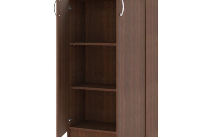 Biblioteca Flint, 2 Usi, Wenge, 70 x 32 x 122 cm