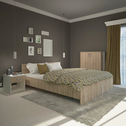 Comoda Creta, 2 Usi, Stejar Sonoma, 80 x 42 x 90 cm