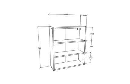 Corp Baie Zed, Suspendat, 2 Usi, cu oglinda, Alb, 60 x 22 x 72 cm