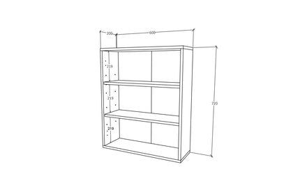 Corp Baie Zaria, Suspendat, 2 Usi, Alb lucios/Alb, MDF, L 60 x l 22 x H 72 cm