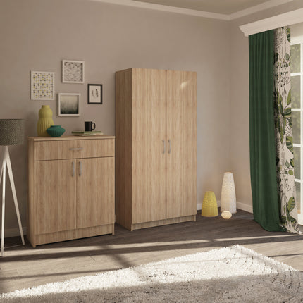 Dulap Remi, 2 Usi, Stejar Sonoma, 80 x 51 x 170 cm