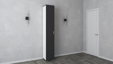 Dulap Como, 1 Usa, Antracit/Alb, L 33 x l 35 x H 200 cm